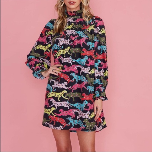 Colorful Leopard Cheetah Dress - Picture 9 of 9